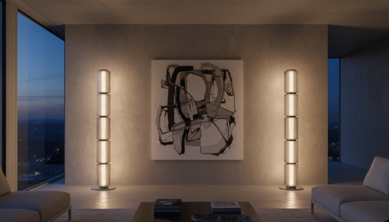 Column LED Floor Lamp